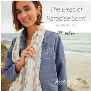 Block + Ink The Birds Of Paradise Scarf a Beachly Exclusive